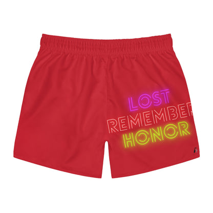 Swim Trunks: Wolves Dark Red