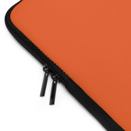 Laptop Sleeve: Crazy Penguin World Logo Orange