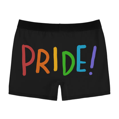 Men's Boxer Briefs: LGBTQ Pride Black