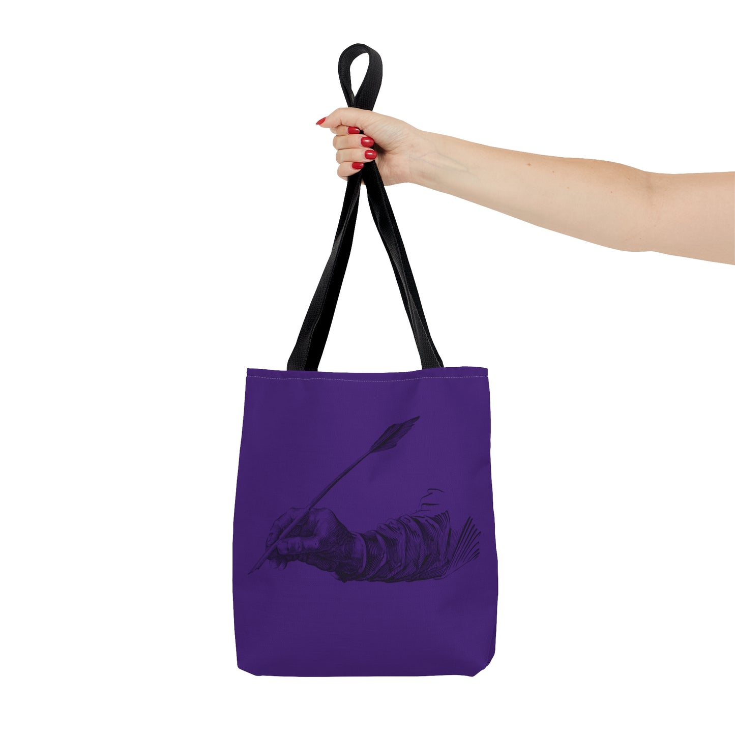 Tote Bag: Writing Purple