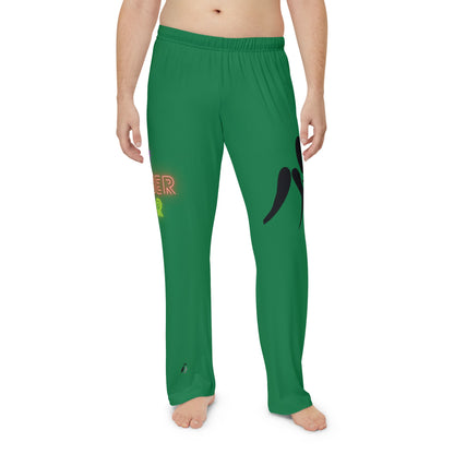 Panlalaking Pajama Pants: Wrestling Dark Green 