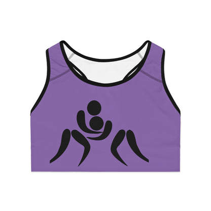 Sports Bra: Wrestling Lite Purple