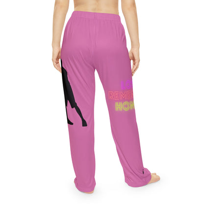 Women's Pajama Pants: Basketball Lite Pink