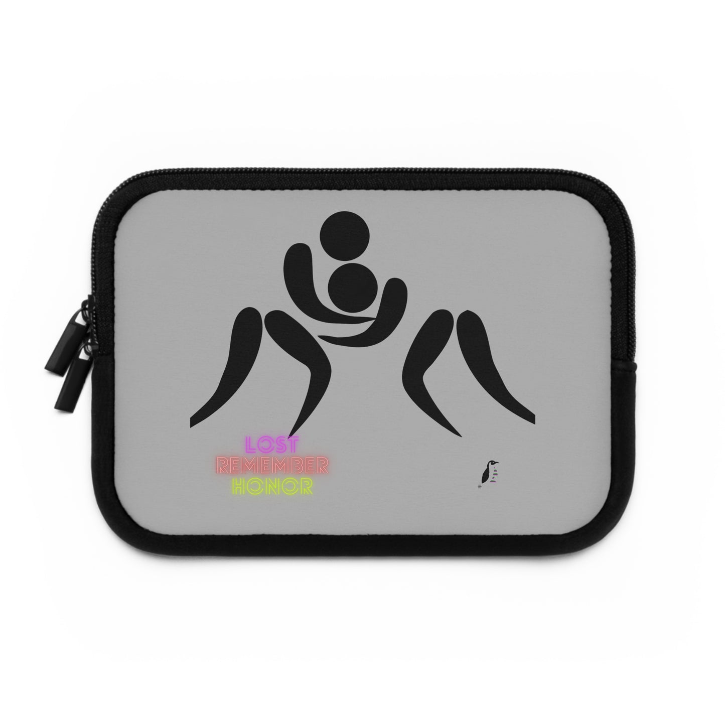 Laptop Sleeve: Wrestling Lite Grey