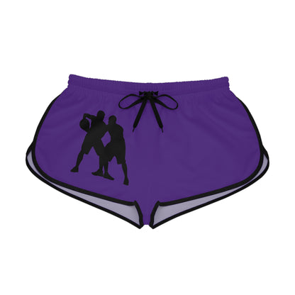 Women's Relaxed Shorts: Basketball Purple