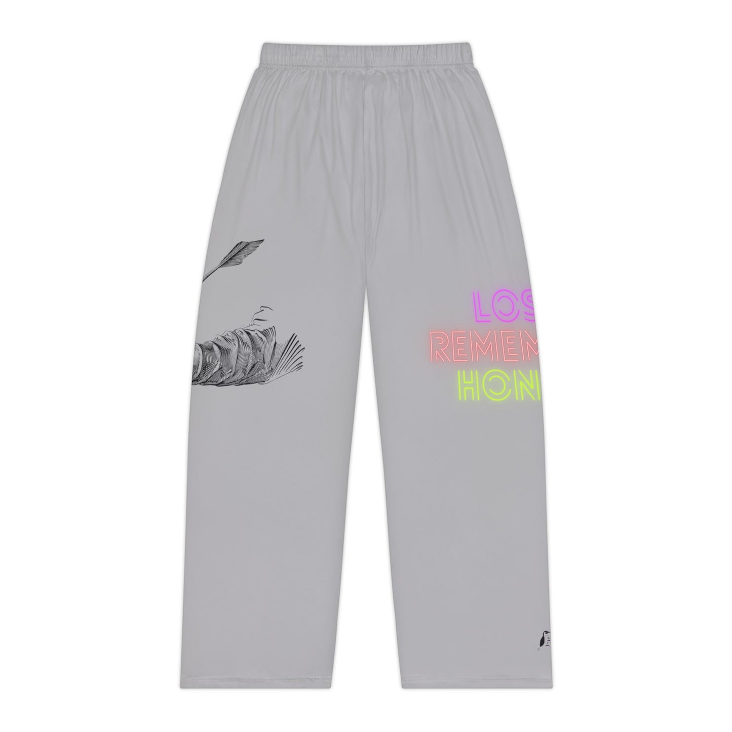 Women's Pajama Pants: Writing Lite Grey