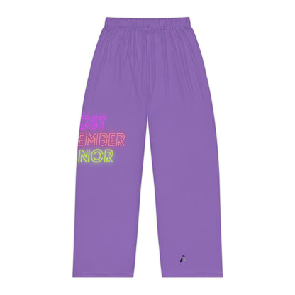 Women's Pajama Pants: Lost Remember Honor Lite Purple