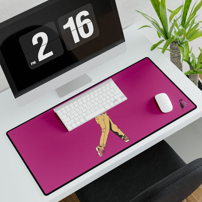 Desk Mats: Golf Pink