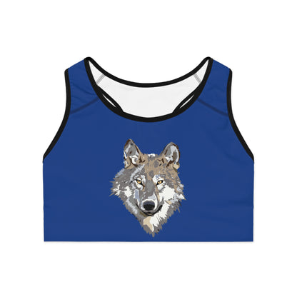 Sports Bra: Wolves Dark Blue