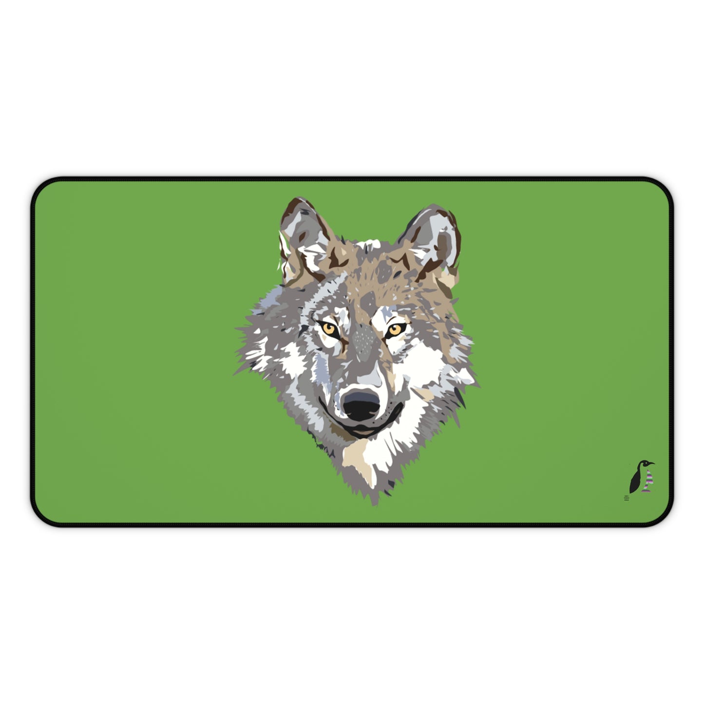 Desk Mat: Wolves Green