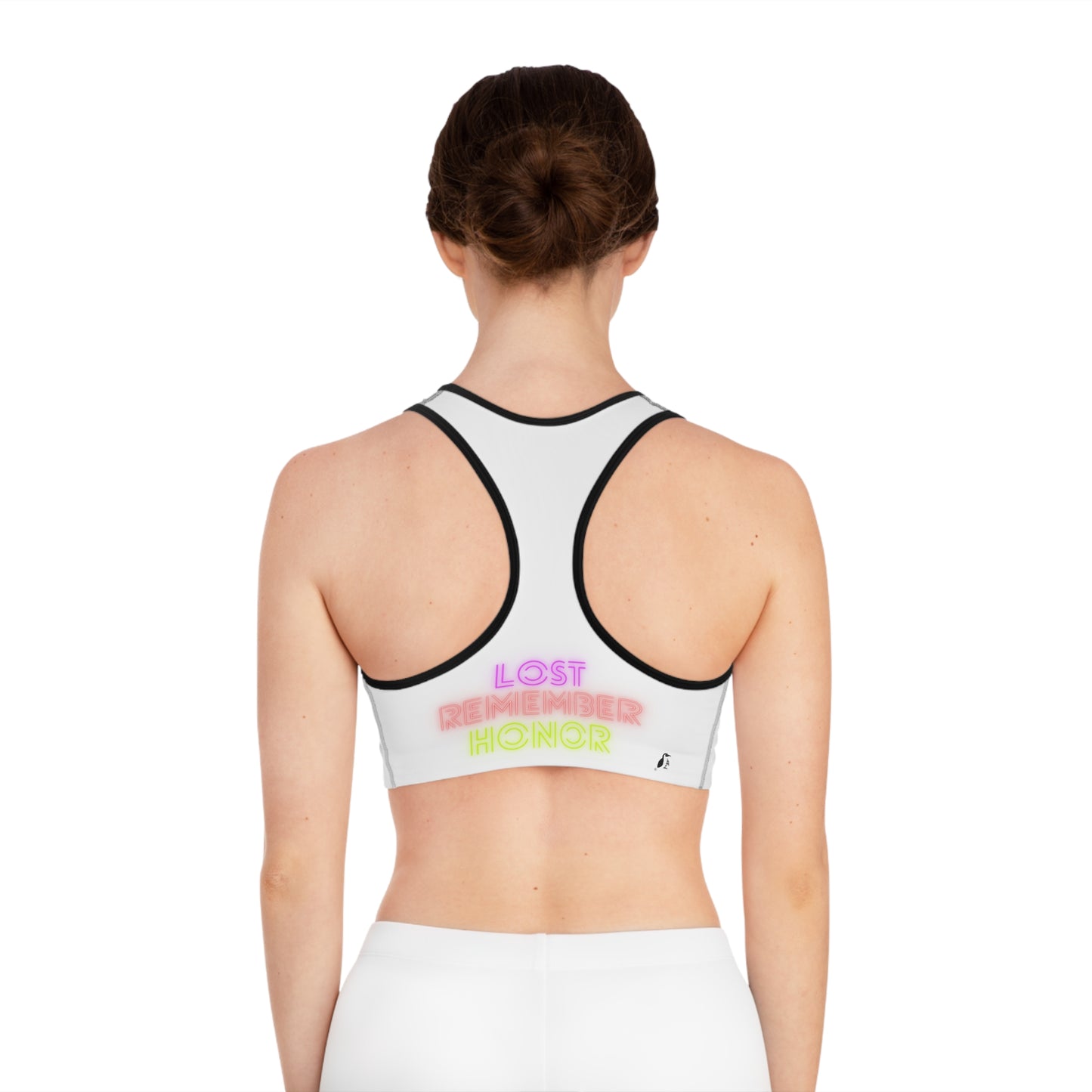 Sports Bra: Volleyball White