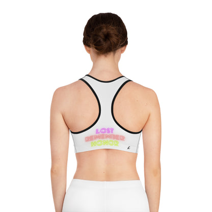 Sports Bra: Volleyball White