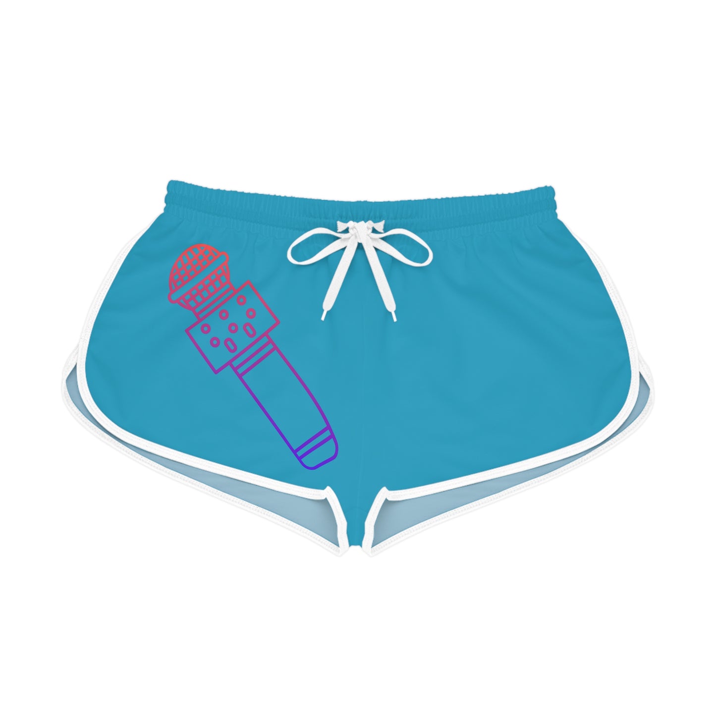 Women's Relaxed Shorts: Music Turquoise