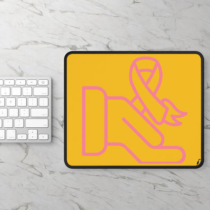 Gaming Mouse Pad: Fight Cancer Yellow