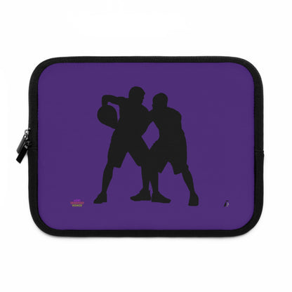 Laptop Sleeve: Basketball Purple