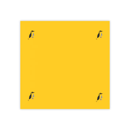 Post-it® Note Pads: Crazy Penguin World Logo Yellow