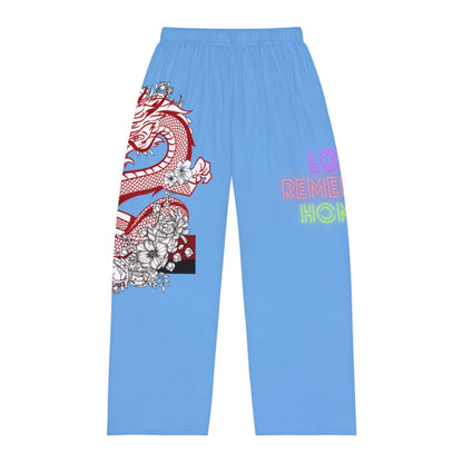 Men's Pajama Pants: Dragons Lite Blue