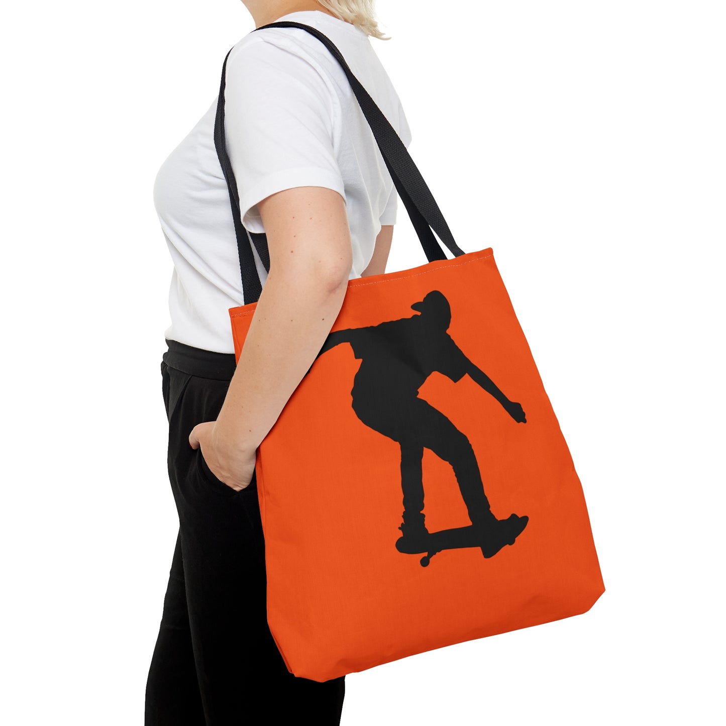 Tote Bag: Skateboarding Orange