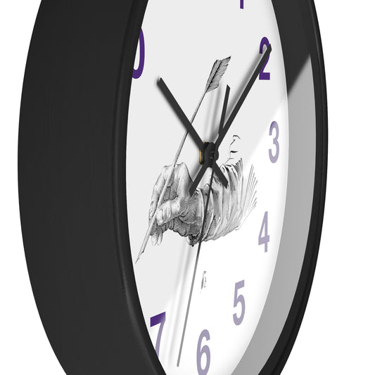 Wall clock: Writing Purple
