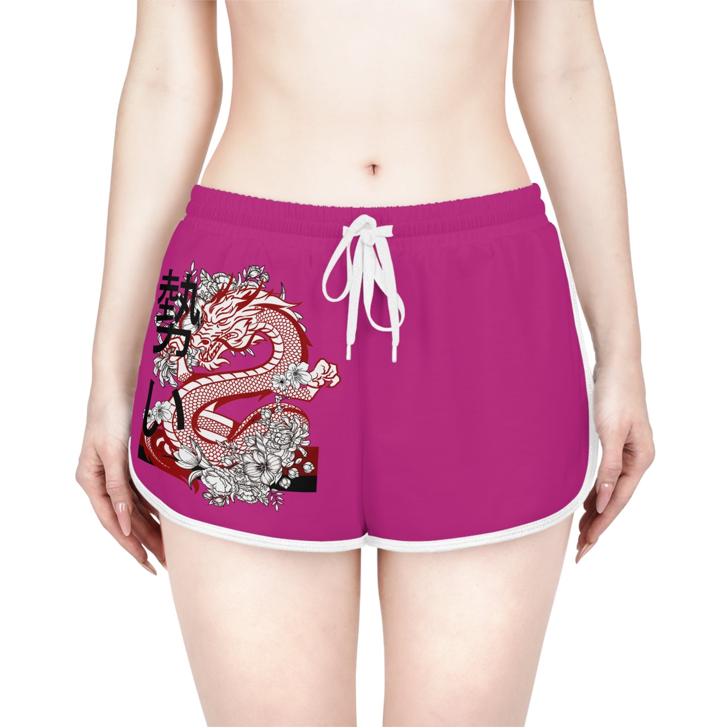 Women's Relaxed Shorts: Dragons Pink