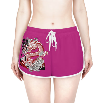 Women's Relaxed Shorts: Dragons Pink