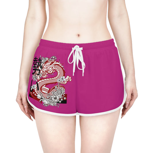 Women's Relaxed Shorts: Dragons Pink