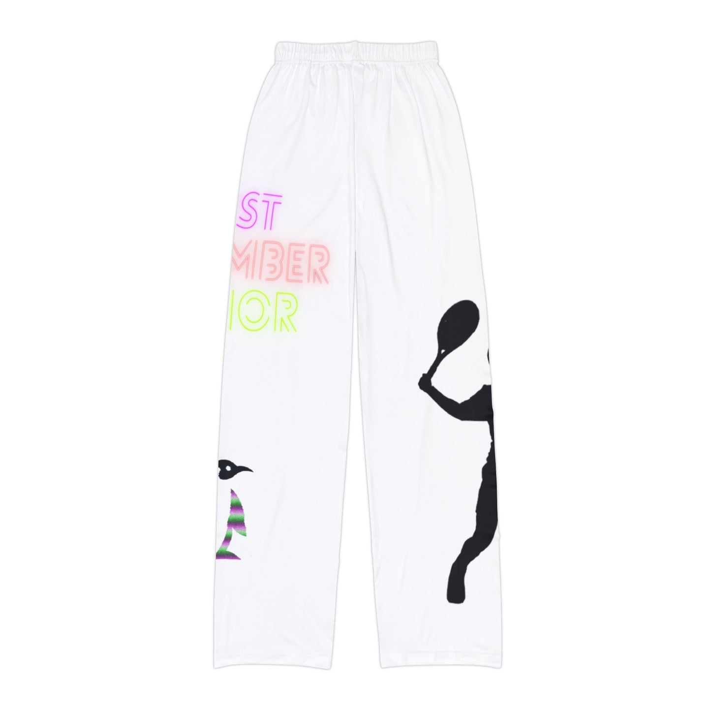 Kids Pajama Pants: Tennis White