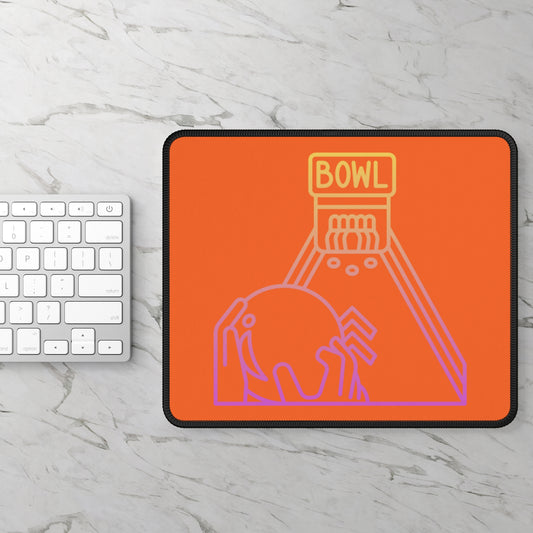 Gaming Mouse Pad: Bowling Orange