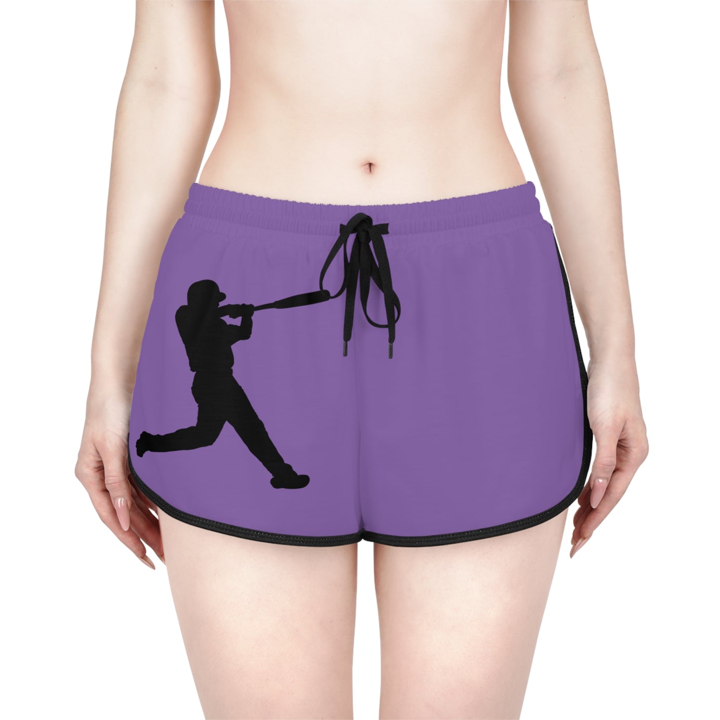 Women's Relaxed Shorts: Baseball Lite Purple