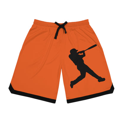 Basketball Rib Shorts: Baseball Orange