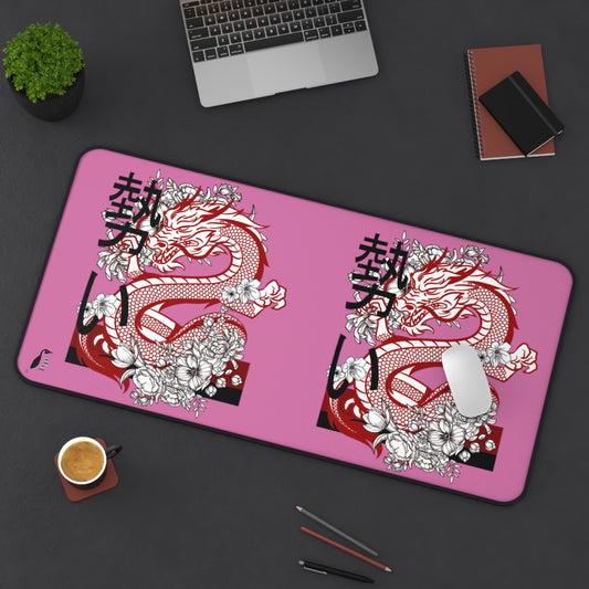 Desk Mat: Dragons Lite Pink