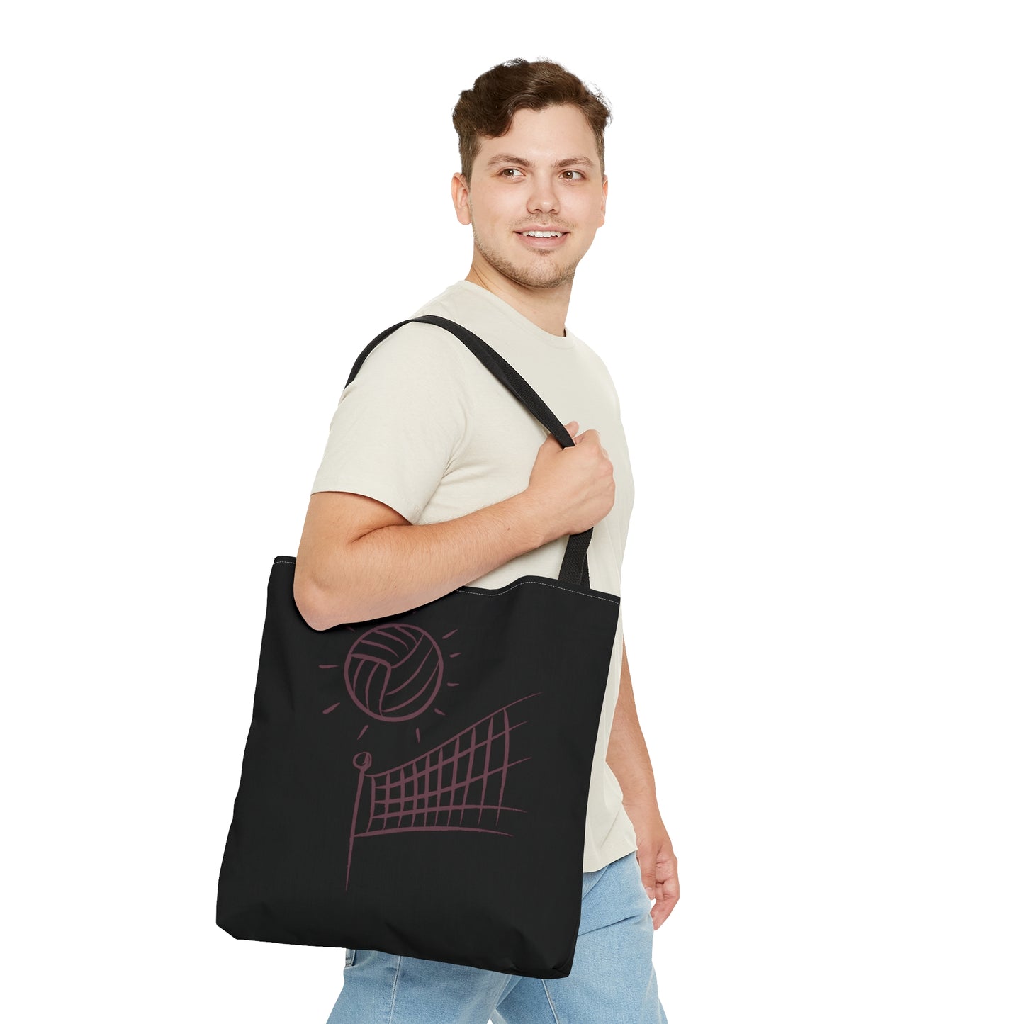 Tote Bag: Volleyball Black