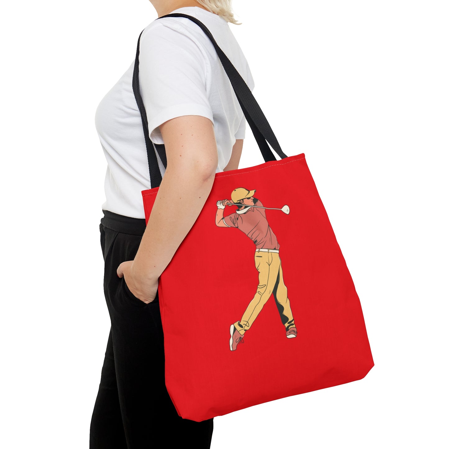 Tote Bag: Golf Red