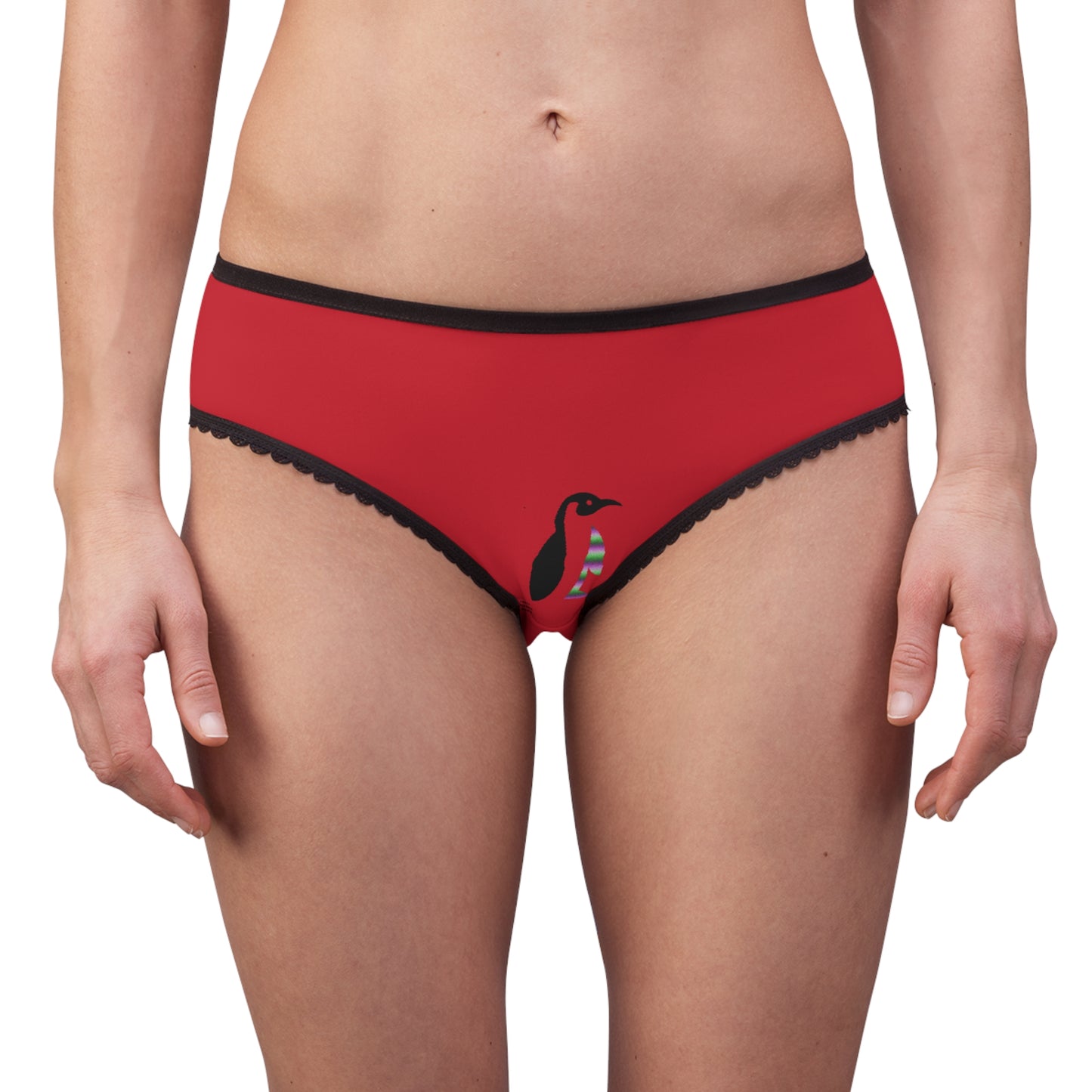 Women's Briefs: Basketball Dark Red