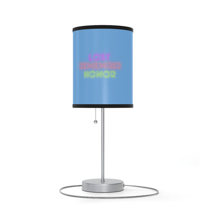 Lamp on a Stand, US|CA plug: LGBTQ Pride Lite Blue