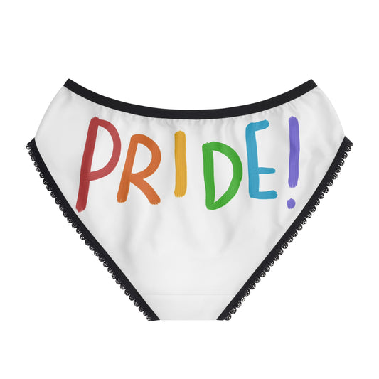 Women's Briefs: LGBTQ Pride White