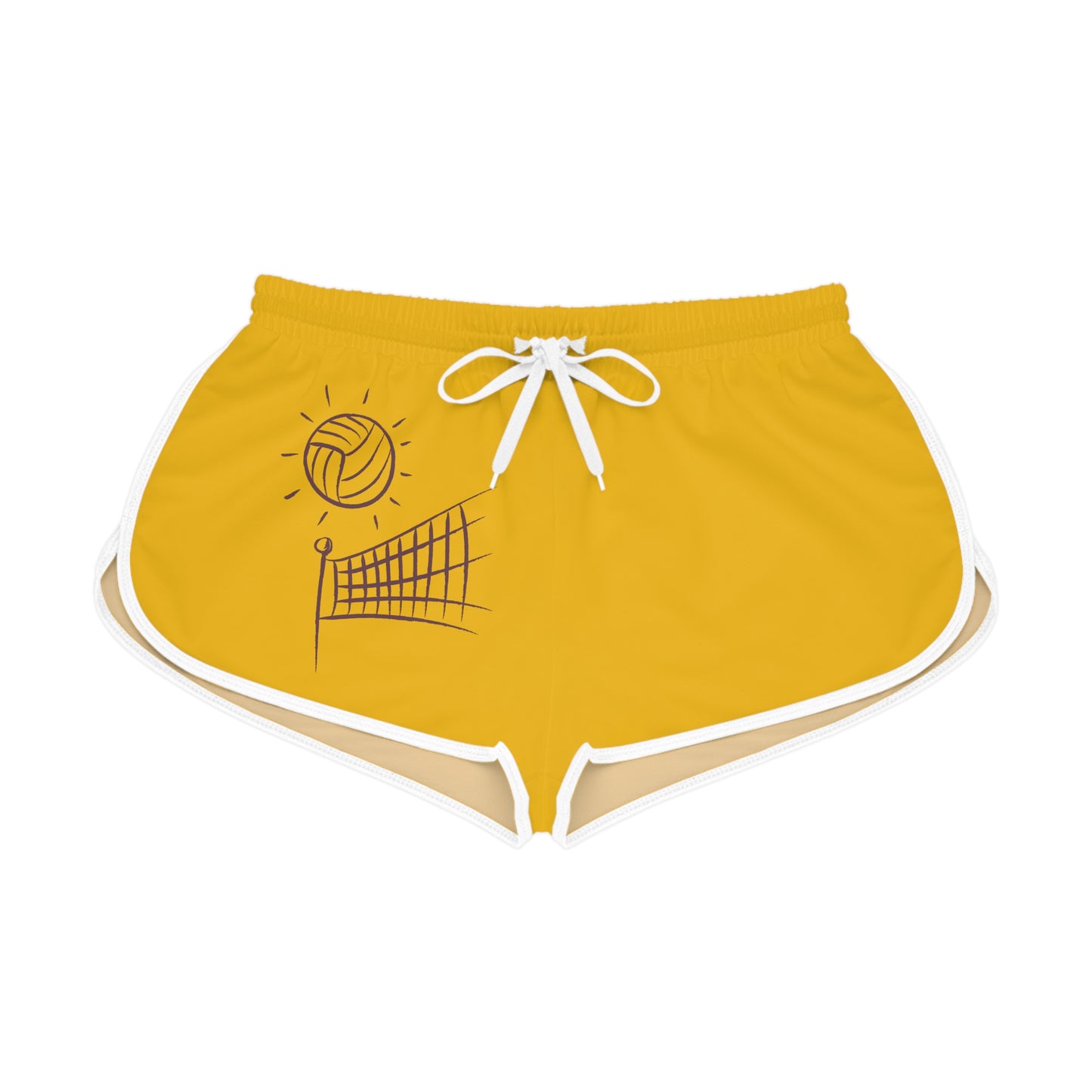 Women's Relaxed Shorts: Volleyball Yellow