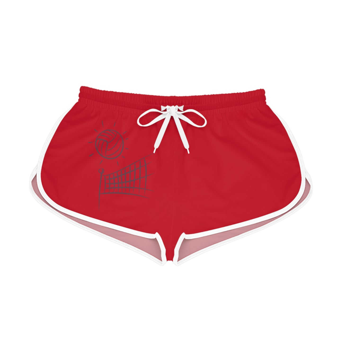 Women's Relaxed Shorts: Volleyball Dark Red