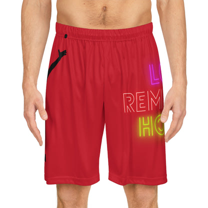 Basketball Shorts: Tennis Dark Red