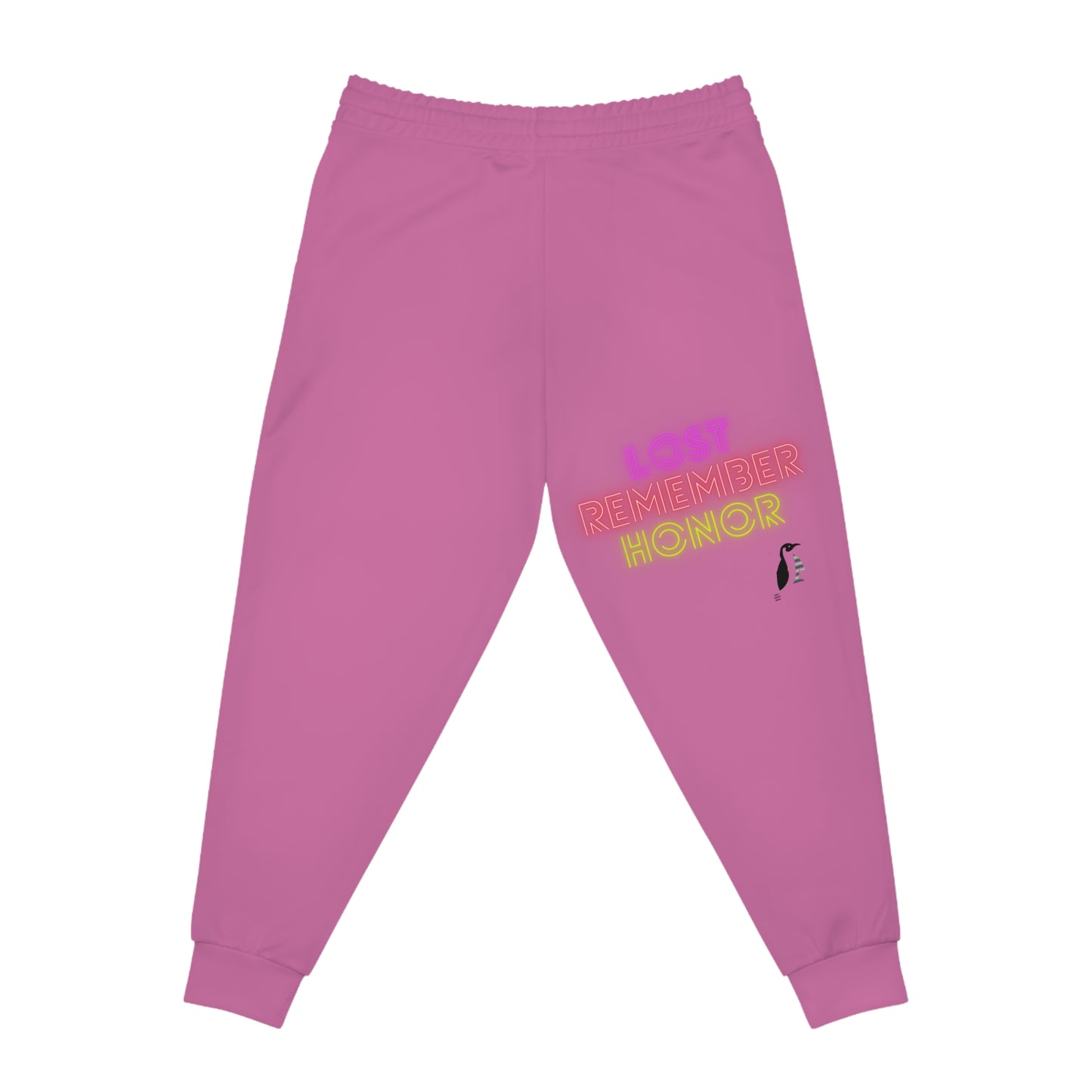 Athletic Joggers: Writing Lite Pink