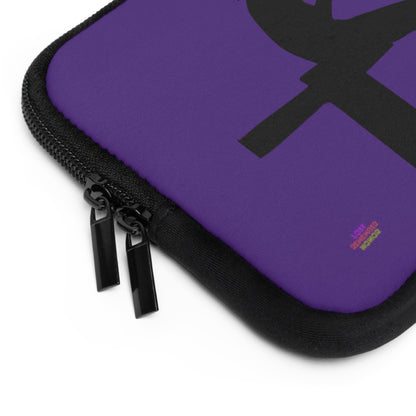 Laptop Sleeve: Fishing Purple