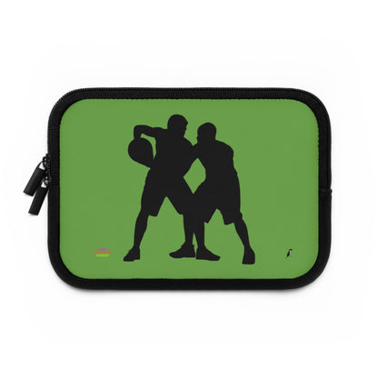 Laptop Sleeve: Basketball Green