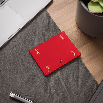 Post-it® Note Pads: Golf Dark Red