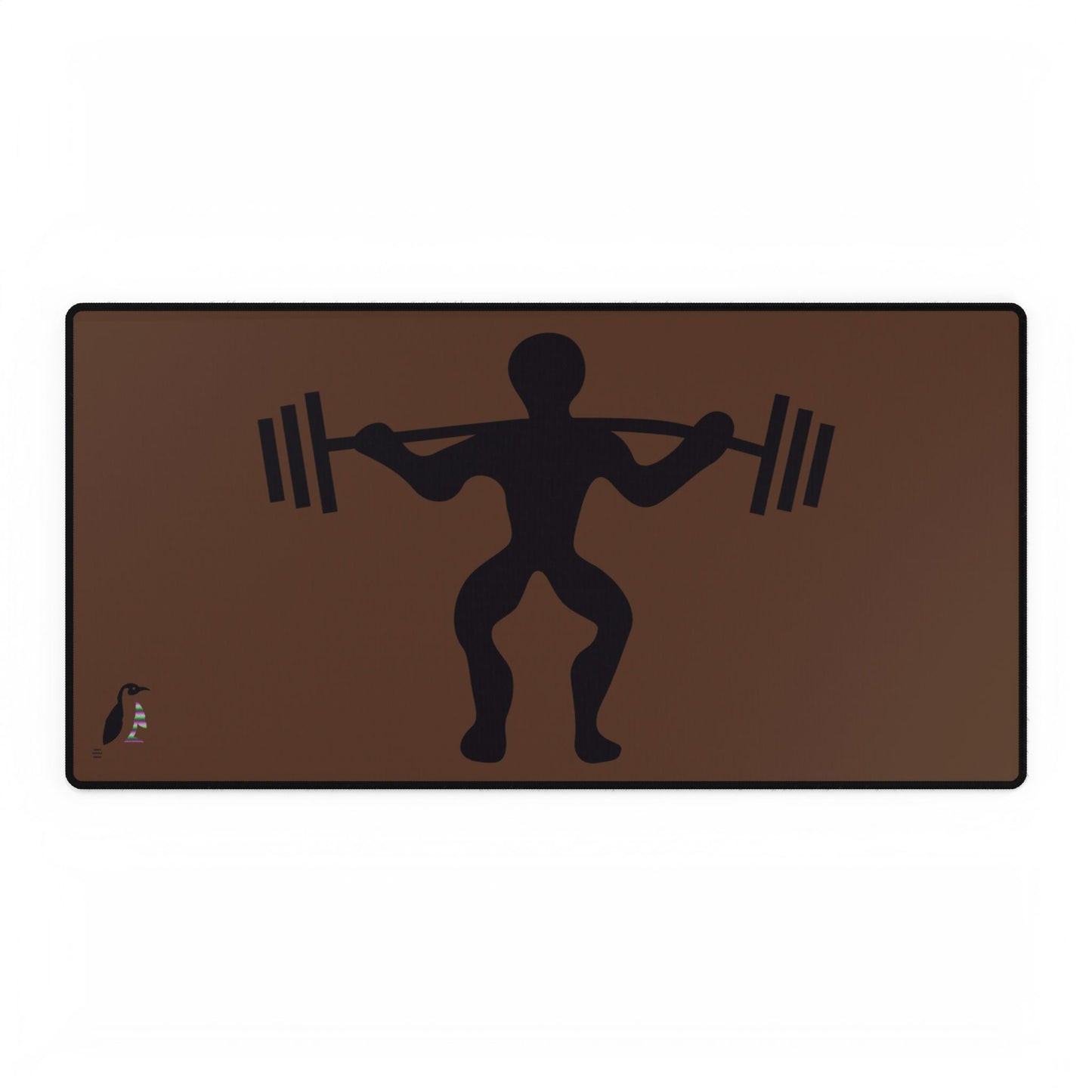 Desk Mats: Weightlifting Brown