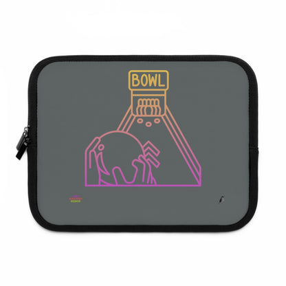 Laptop Sleeve: Bowling Dark Grey