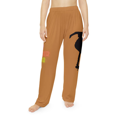 Women's Pajama Pants: Skateboarding Lite Brown