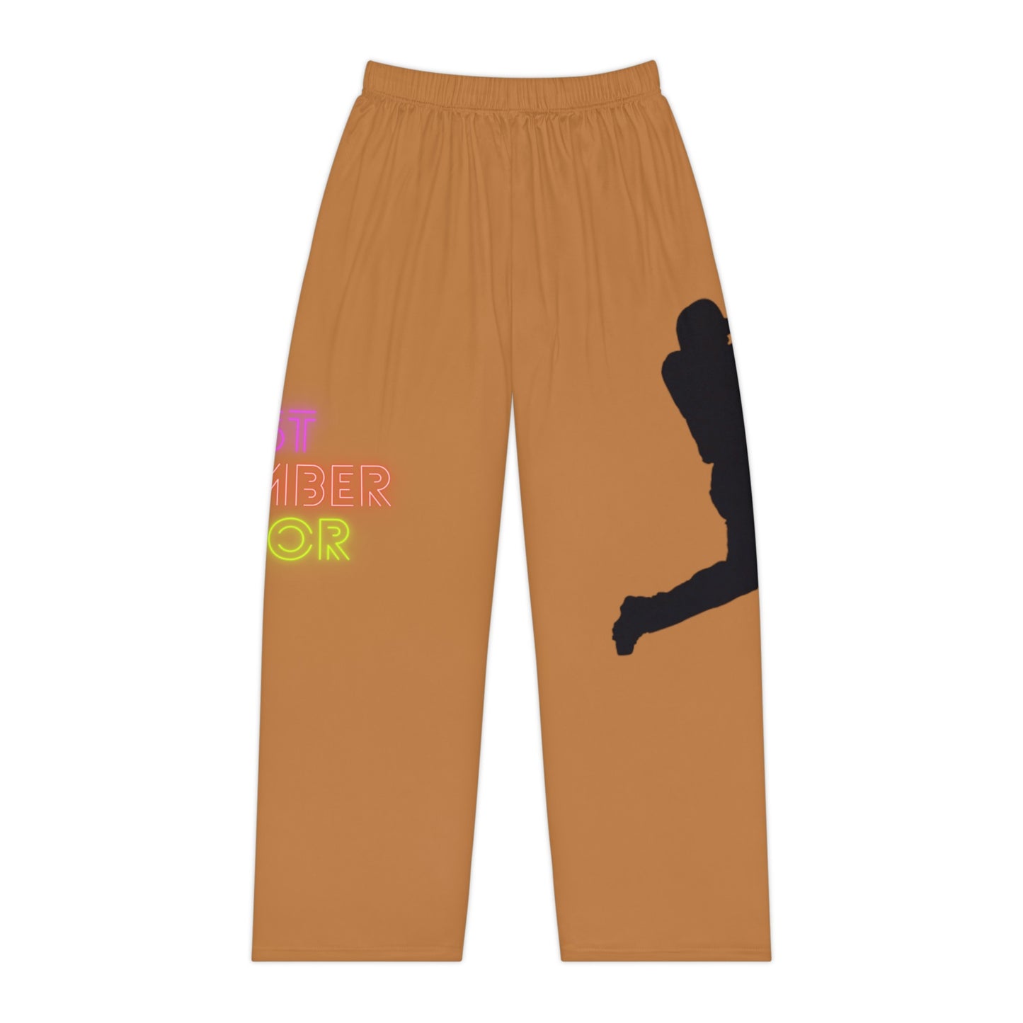 Women's Pajama Pants: Baseball Lite Brown