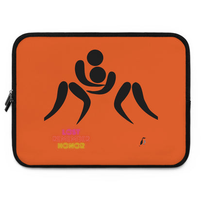 Laptop Sleeve: Wrestling Orange