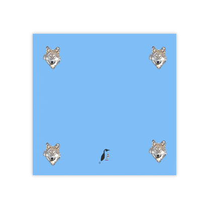 Post-it® Note Pads: Wolves Lite Blue