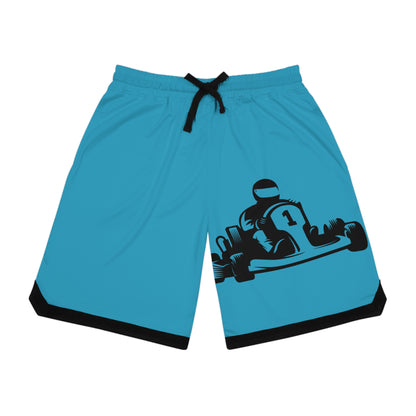 Basketball Rib Shorts: Racing Turquoise